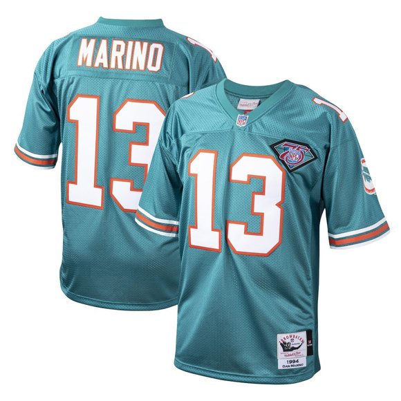Dan Marino Miami Dolphins Mitchell & Ness 1994 Authentic Throwback Jersey - Aqua - Picture 8 of 8